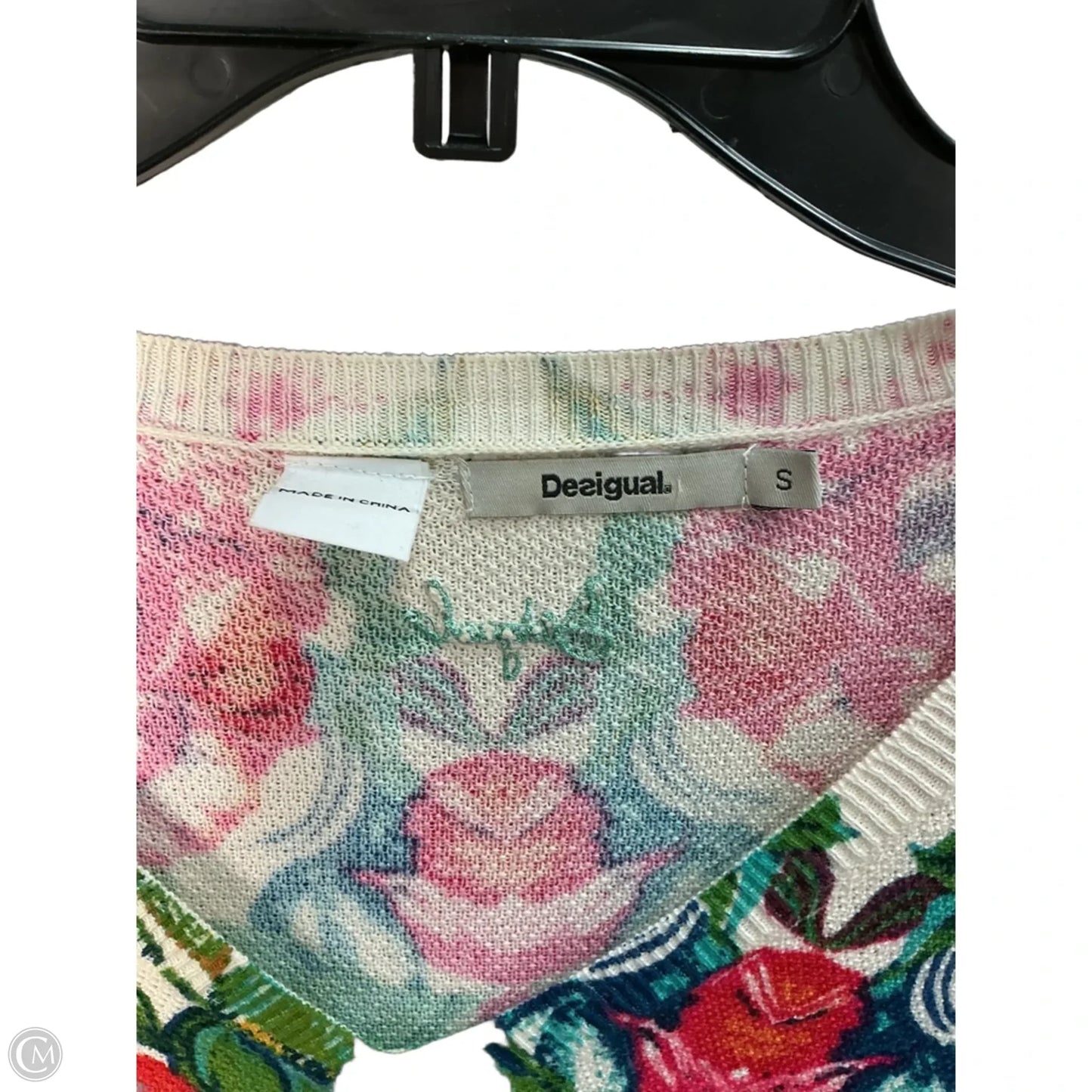 Top Long Sleeve By Desigual In Cream, Size: S