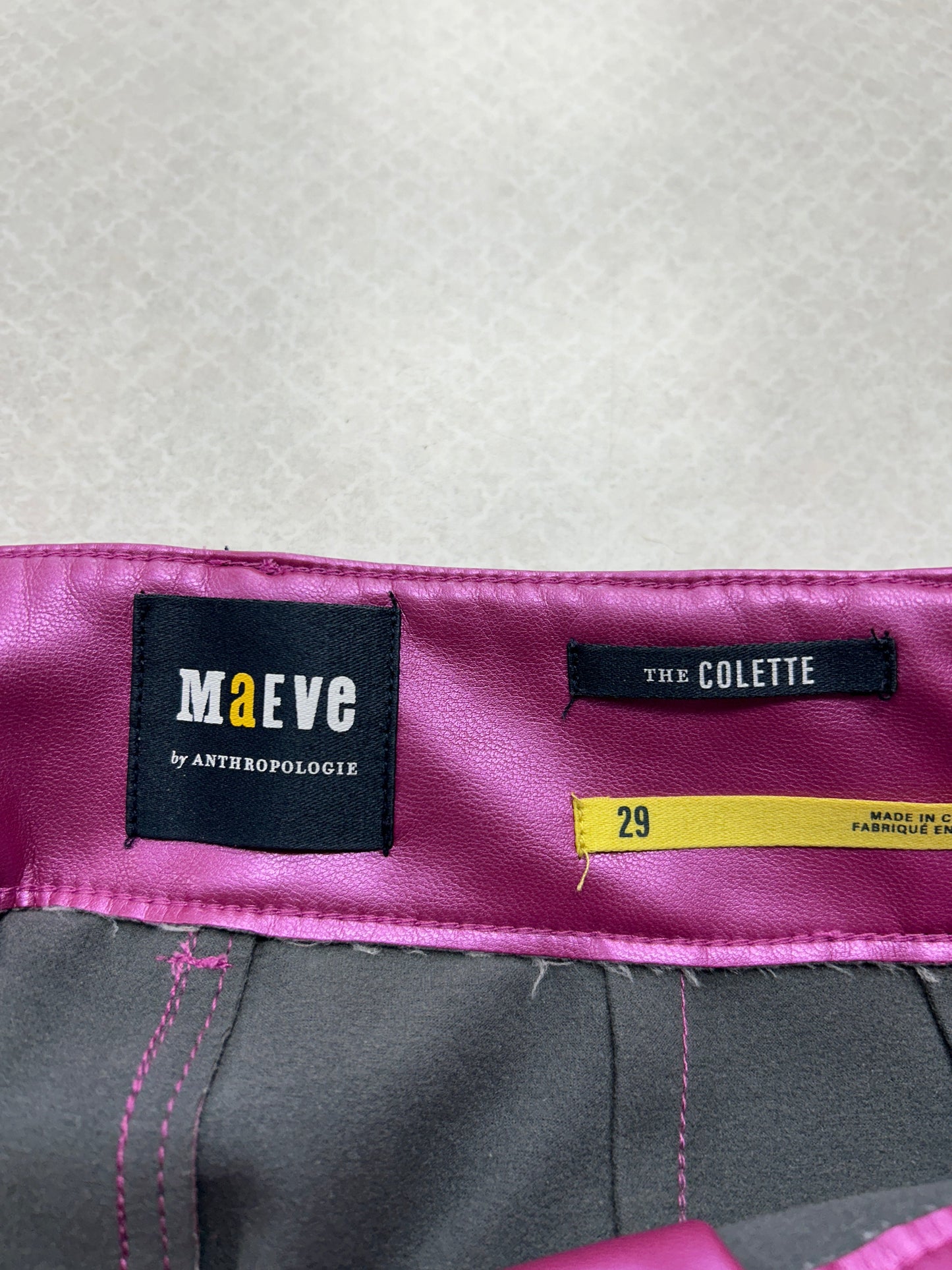 Pants Cropped By Maeve In Pink, Size:8