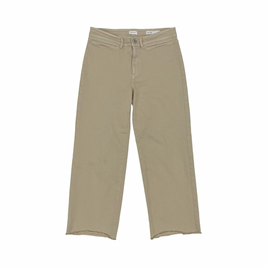 Jeans Wide Leg By J. Jill In Tan Denim, Size:8