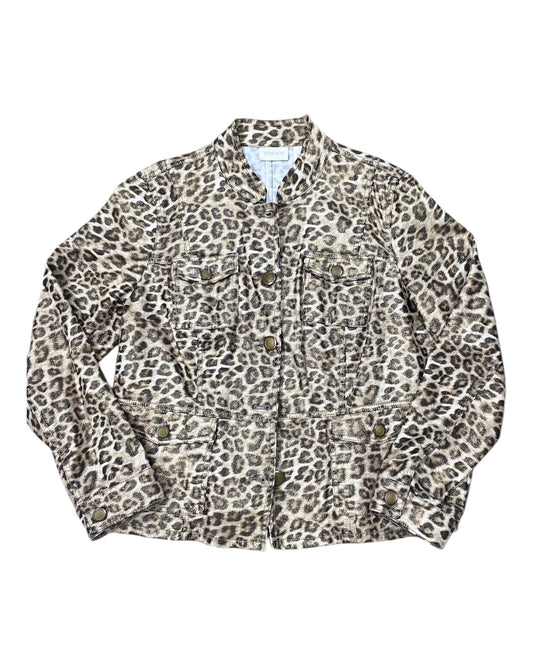 Jacket Other By Chicos In Animal Print, Size:M