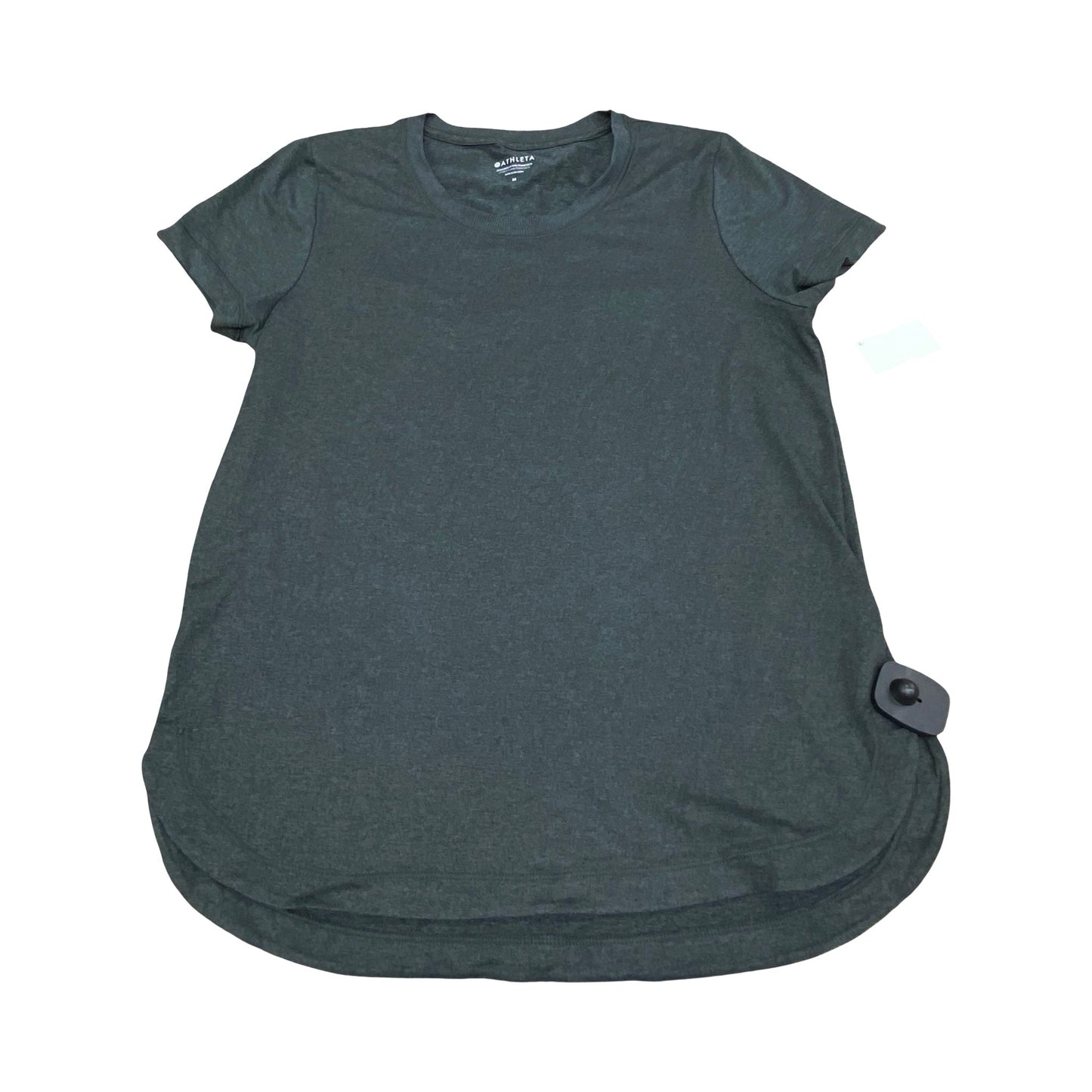 Athletic Top Ss By Athleta In Grey, Size:M