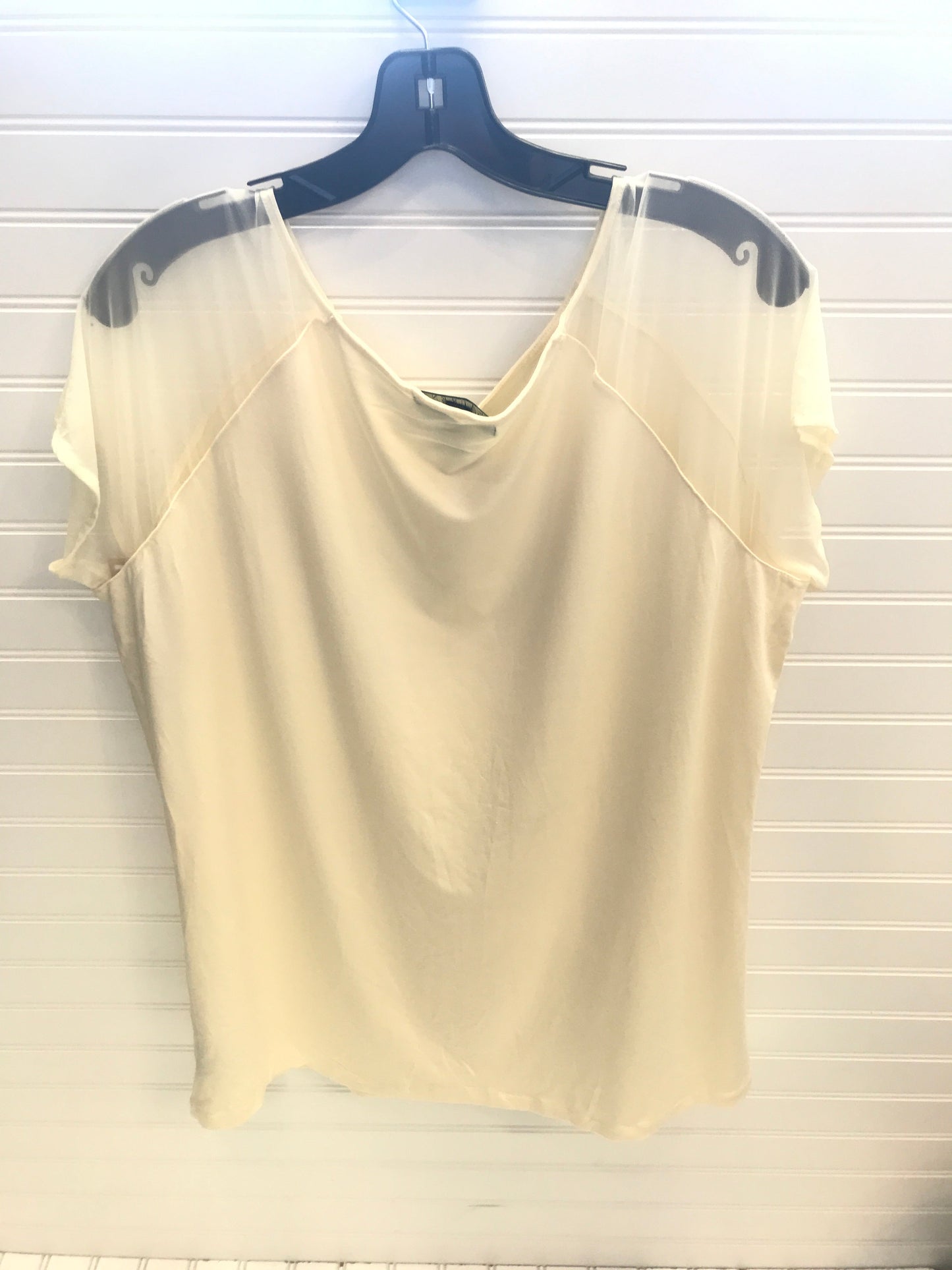 Top Short Sleeve Designer By Lauren By Ralph Lauren  Size: 2x