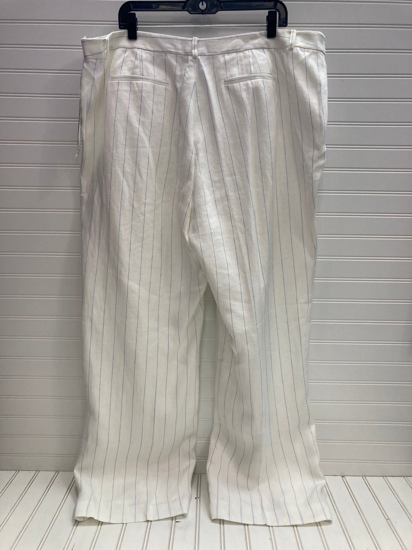 Blue & White Pants Dress Lauren By Ralph Lauren, Size 20