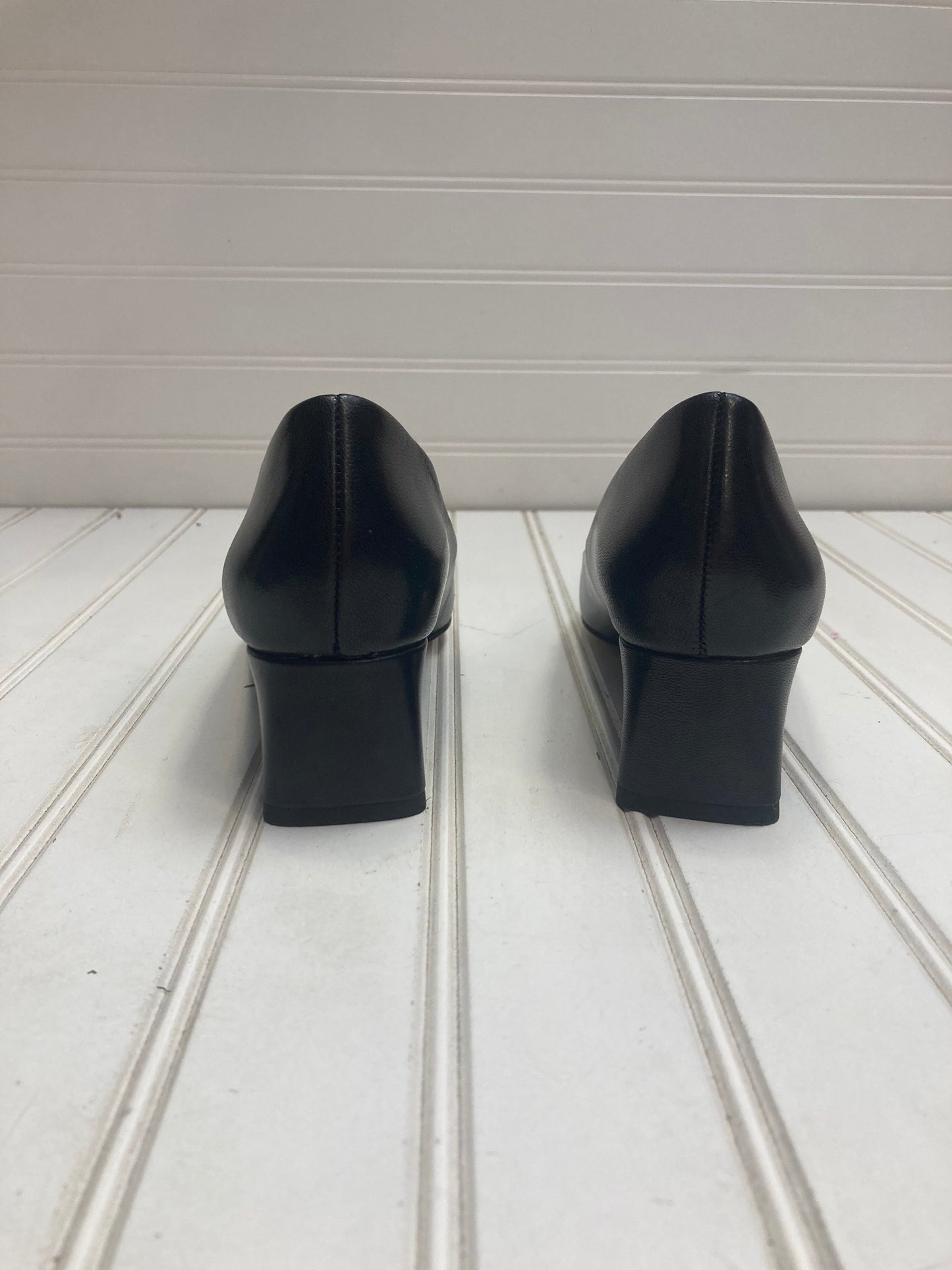 Black Shoes Heels Block Franco Sarto, Size 5