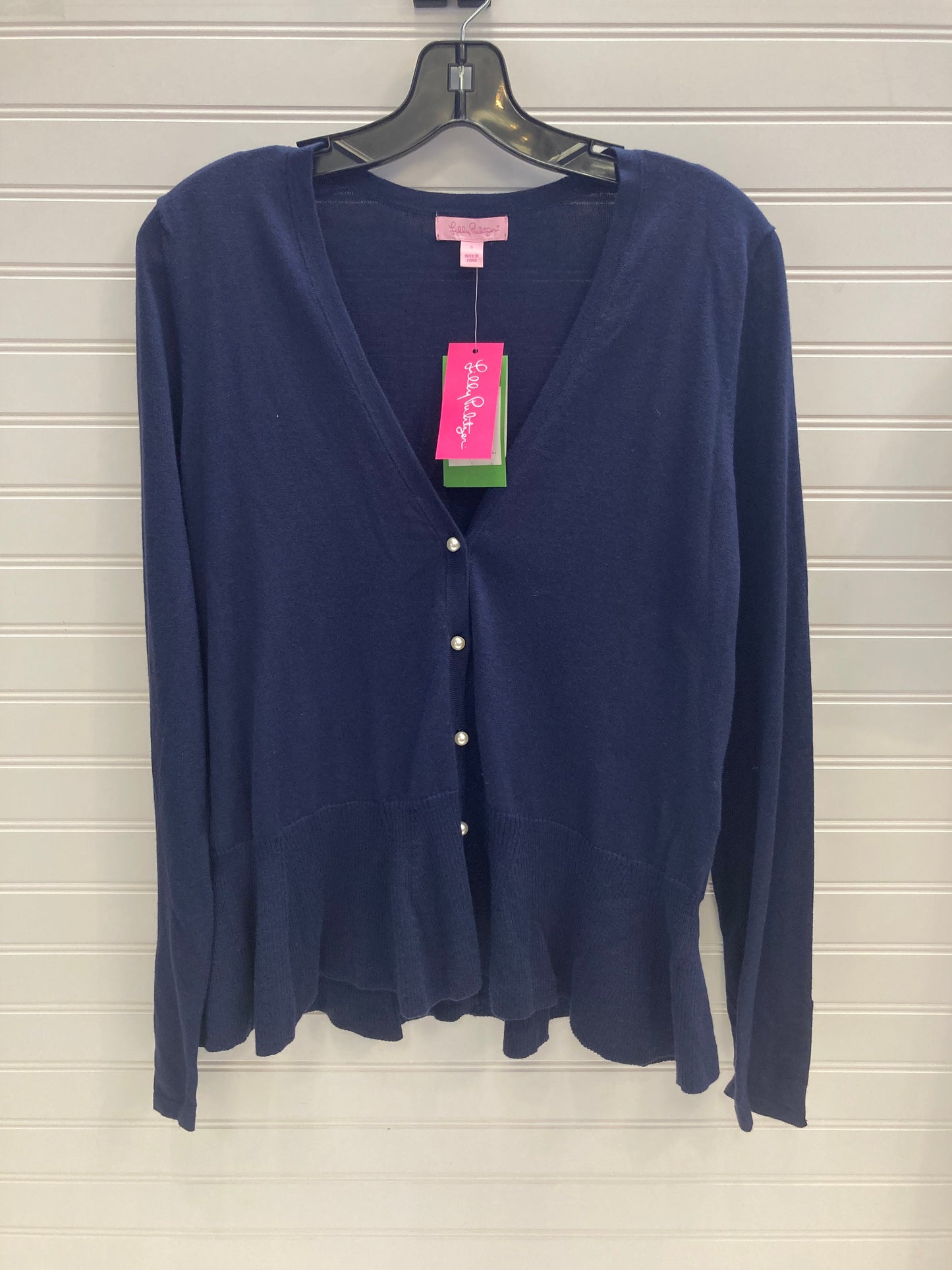 Navy Sweater Cardigan Designer Lilly Pulitzer, Size S