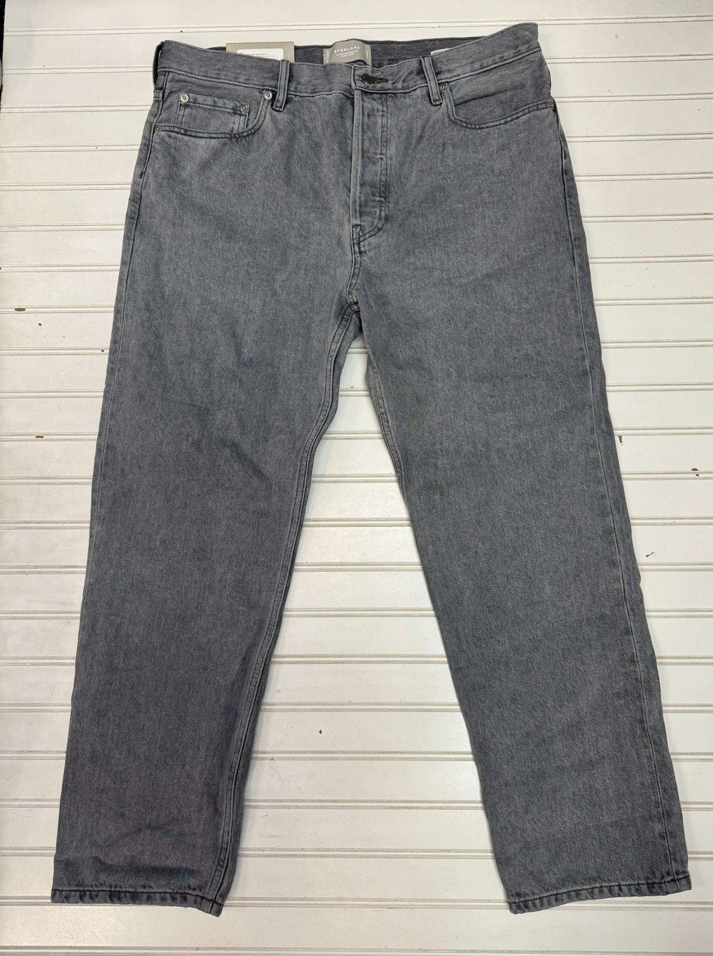 Black Denim Jeans Straight Everlane, Size 10