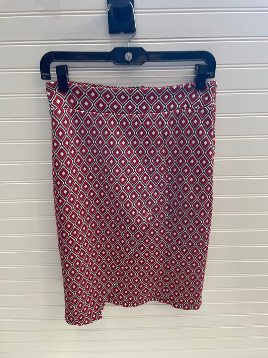 Skirt Midi By Maeve In Red & White, Size: Xs