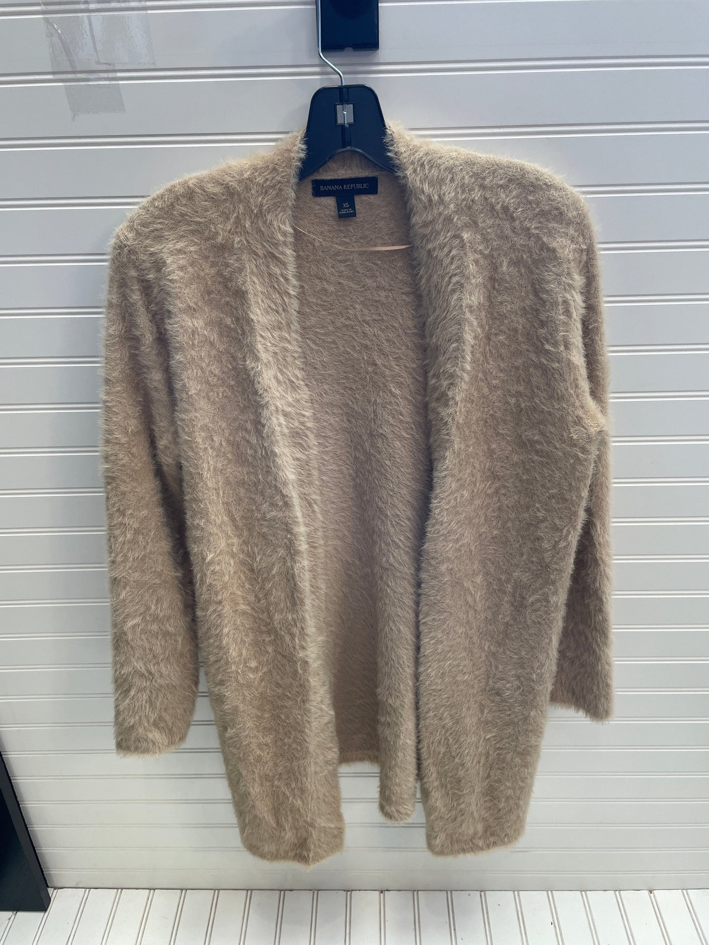 Sweater Cardigan By Banana Republic In Tan, Size: Xs