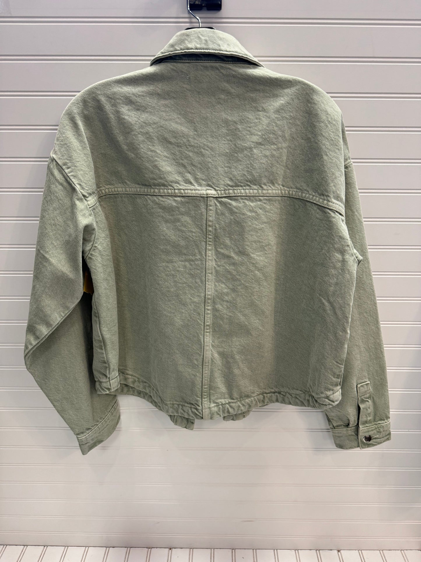 Jacket Denim By Zara In Green, Size: S