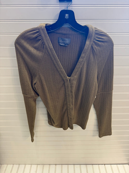 Top Long Sleeve By Anthropologie In Green, Size: M