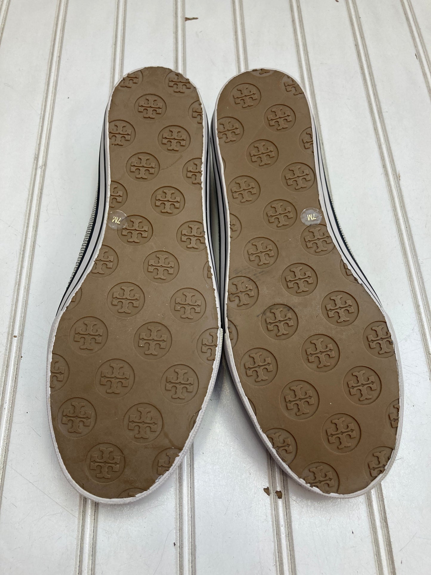 Shoes Designer By Tory Burch In Black & White, Size: 7