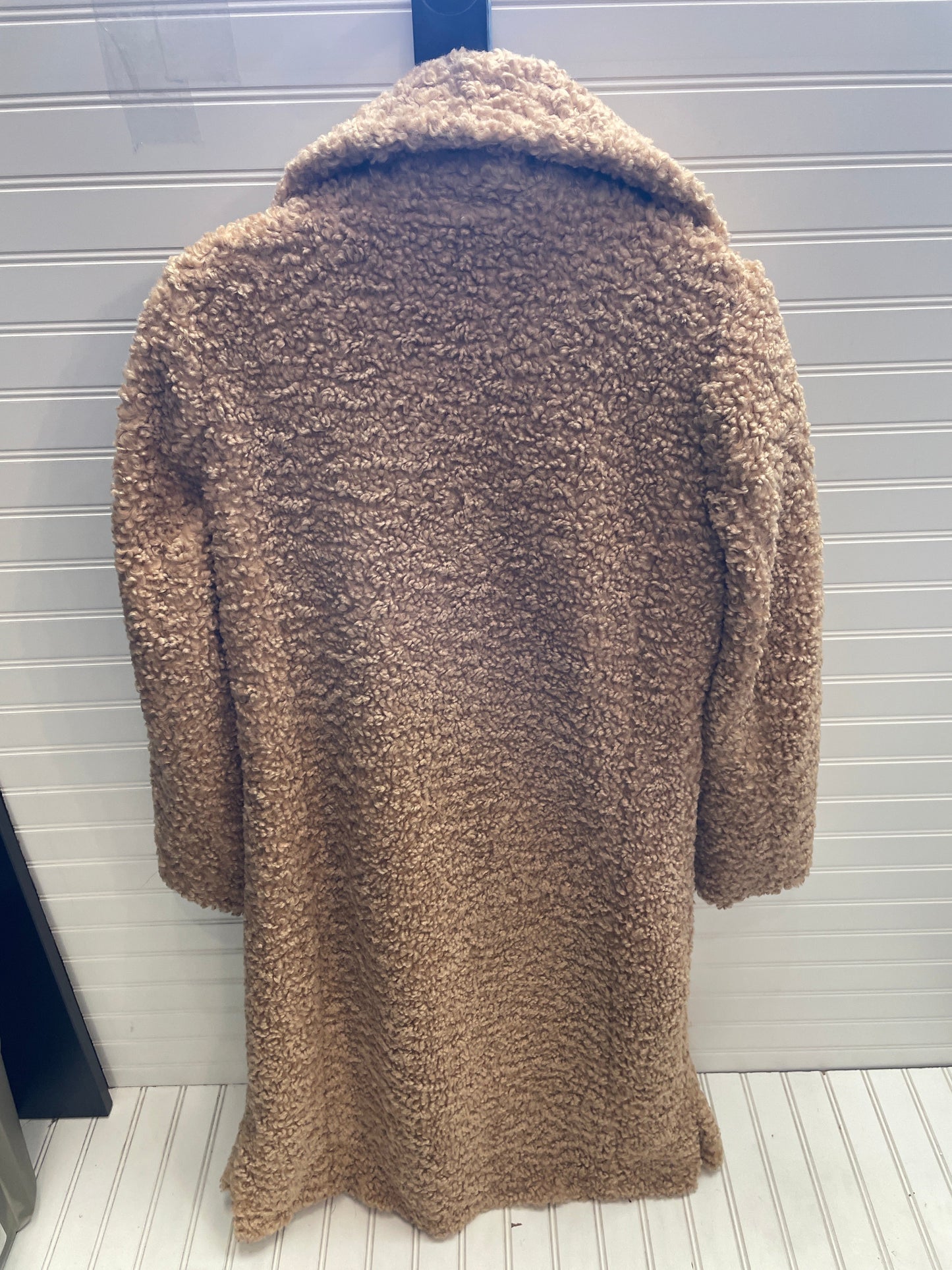 Coat Faux Fur & Sherpa By Sam Edelman In Tan, Size: S