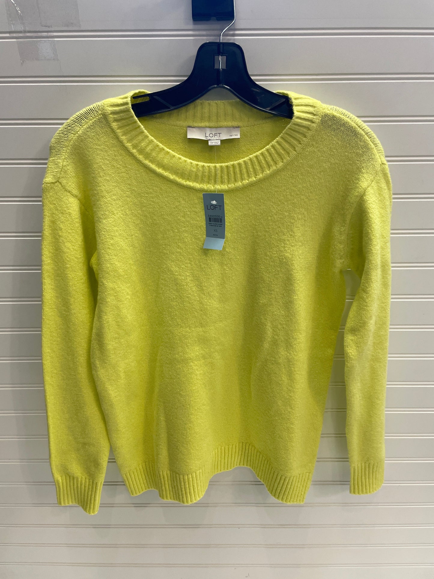 Sweater By Loft In Yellow, Size: Xsp