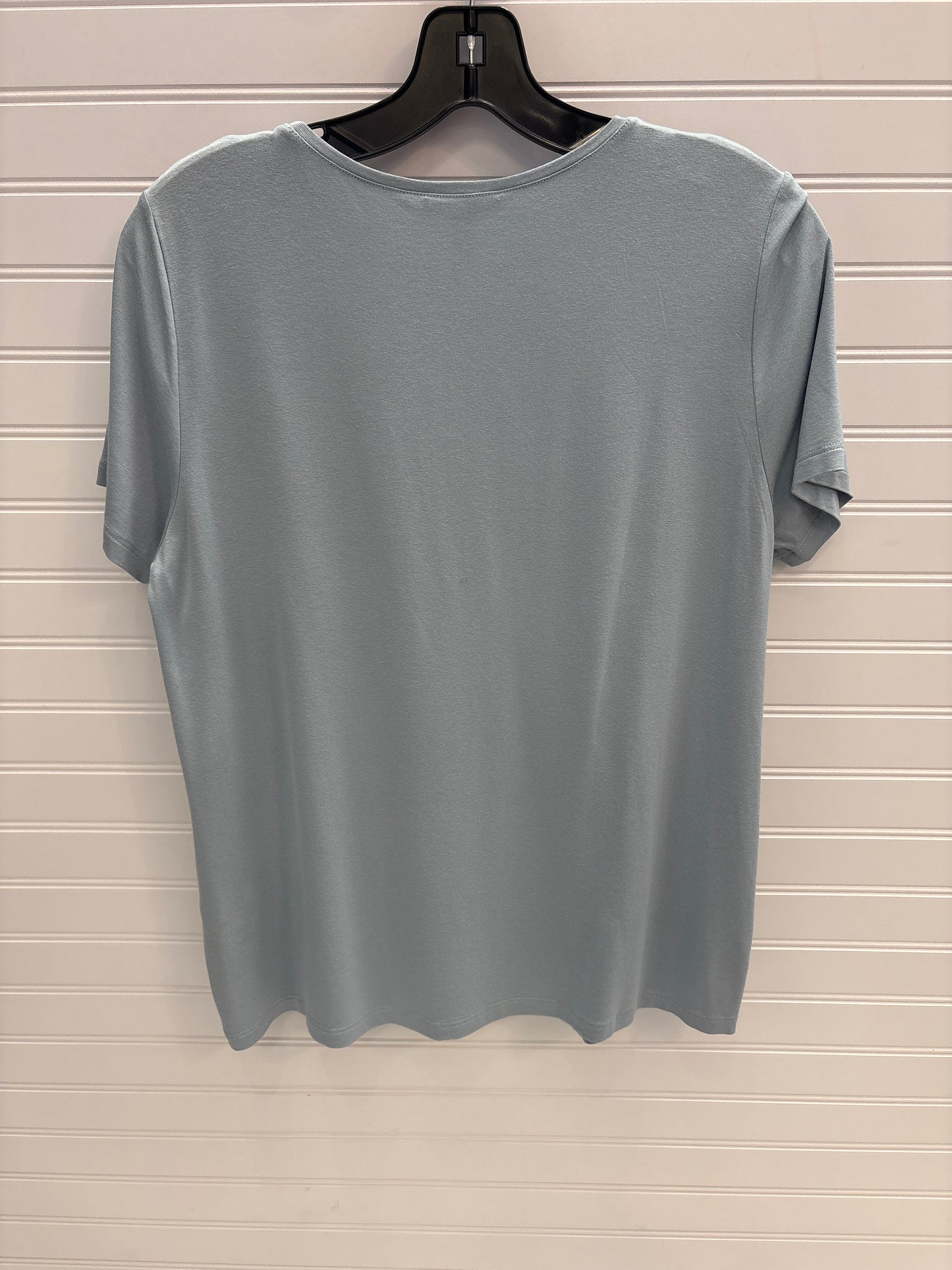 Top Short Sleeve Basic By Eileen Fisher In Blue, Size: M