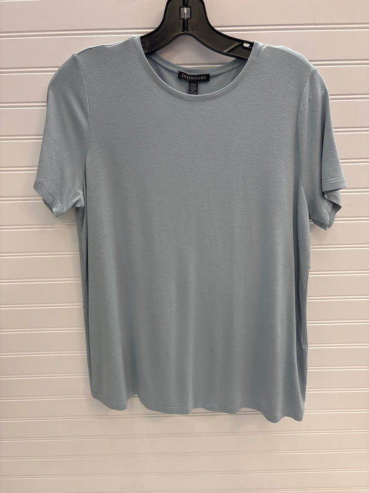 Top Short Sleeve Basic By Eileen Fisher In Blue, Size: M