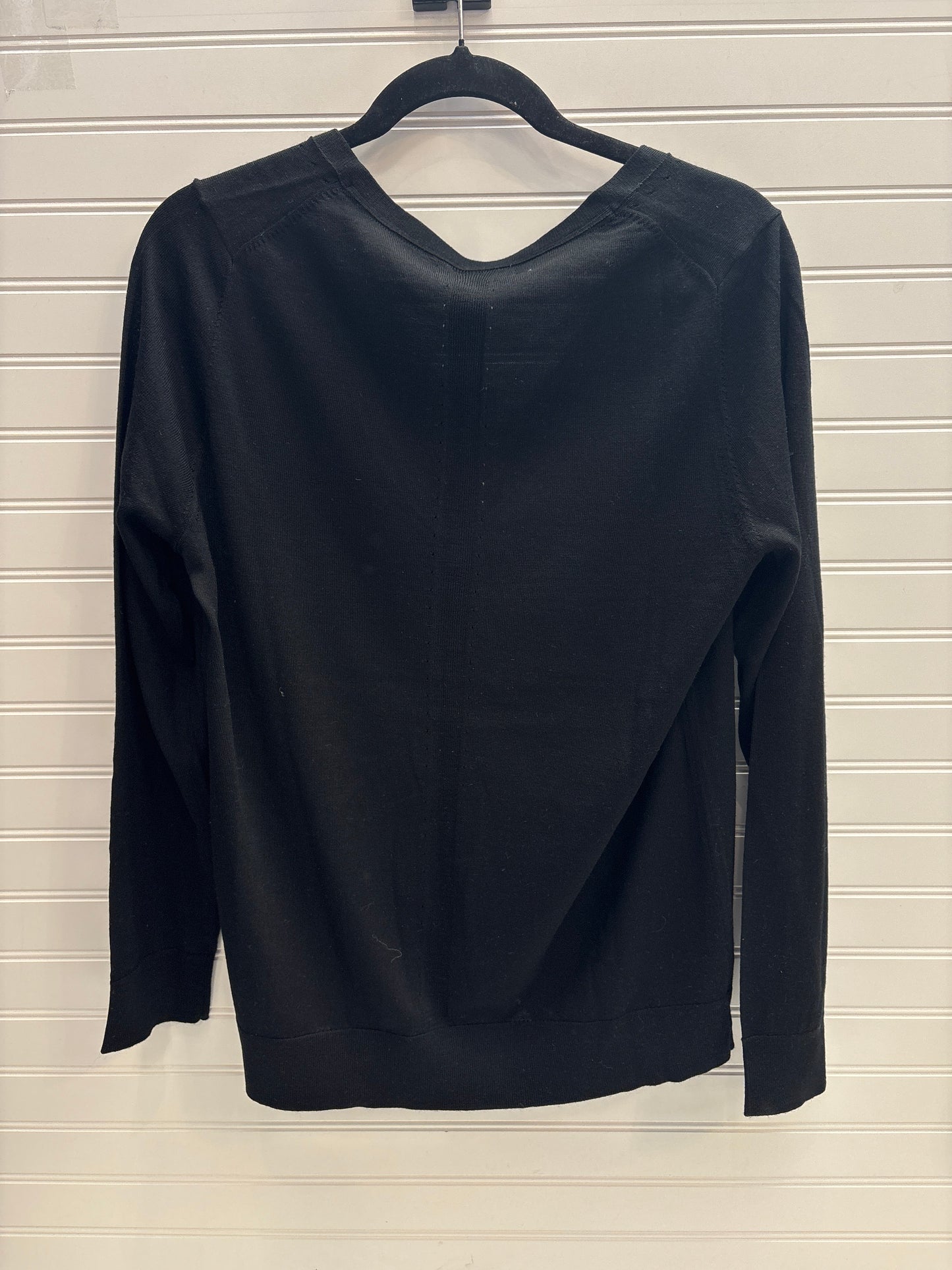 Top Long Sleeve By Banana Republic In Black, Size: L