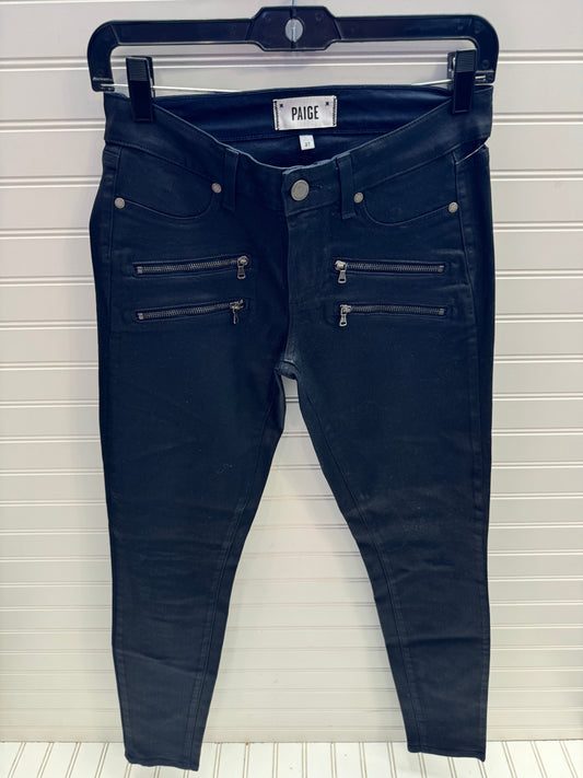 Jeans Skinny By Paige In Black, Size: 4