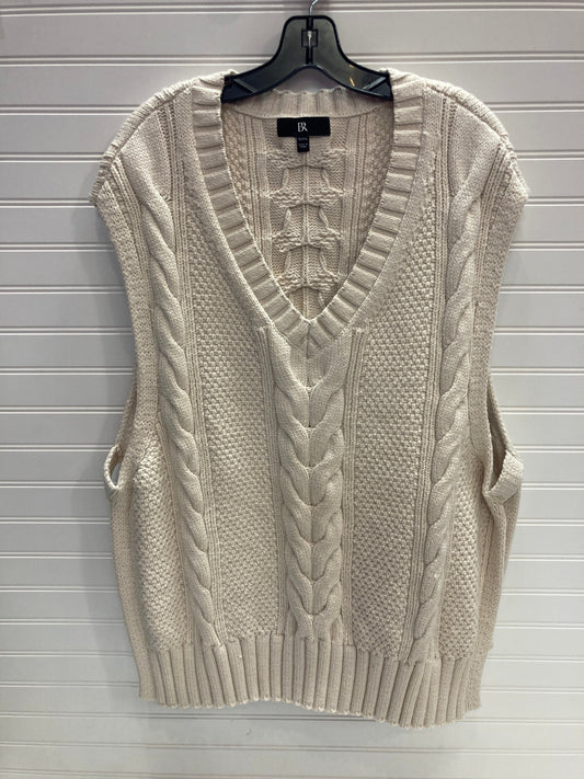 Vest Sweater By Banana Republic In Cream, Size: Xxl