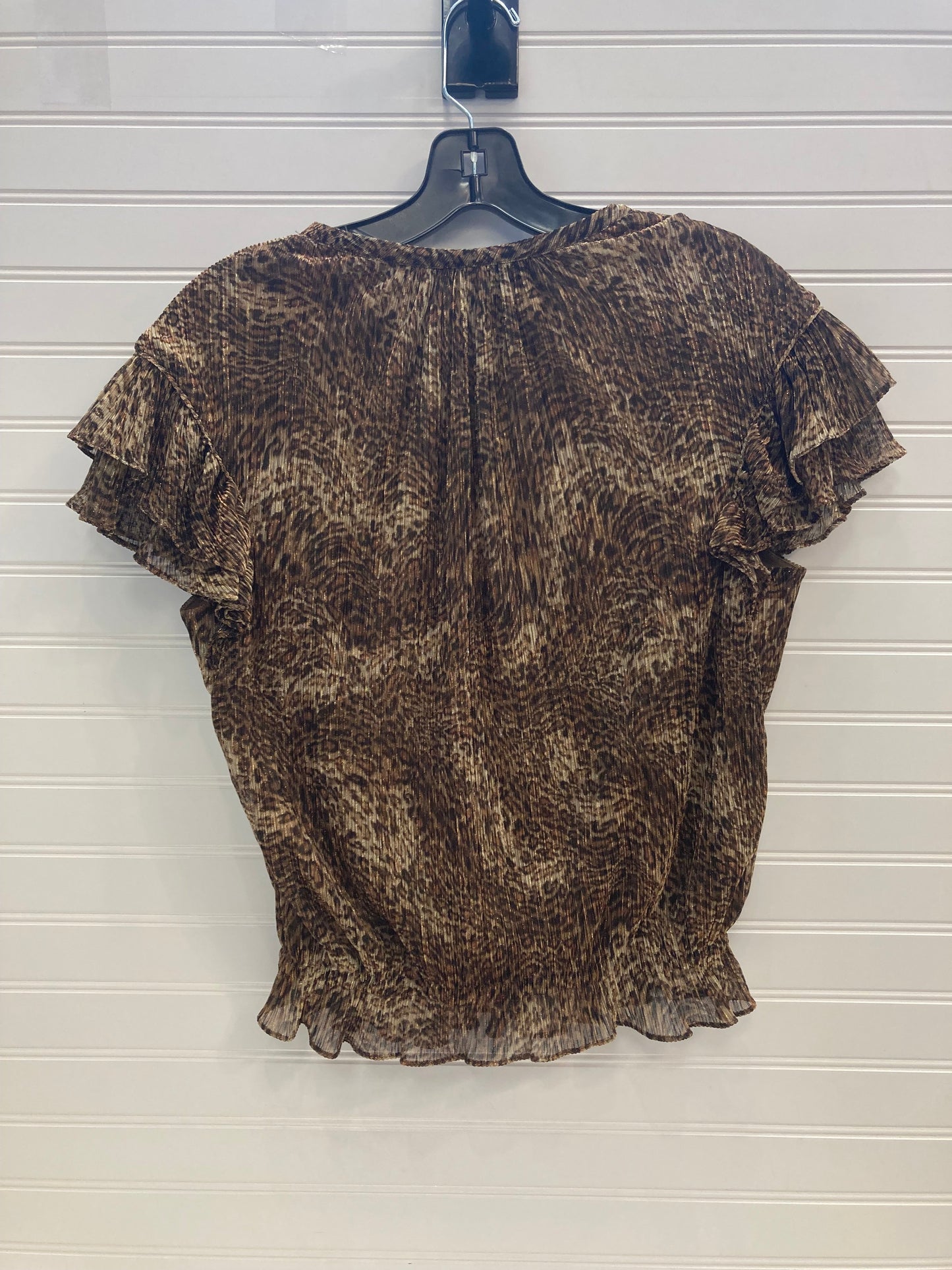 Animal Print Top Short Sleeve Ramy Brook, Size Xs