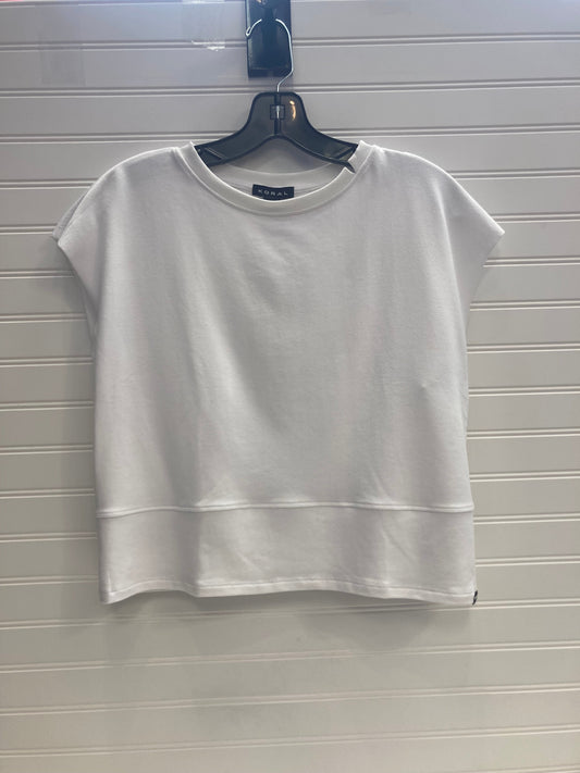 White Athletic Top Short Sleeve Koral, Size M