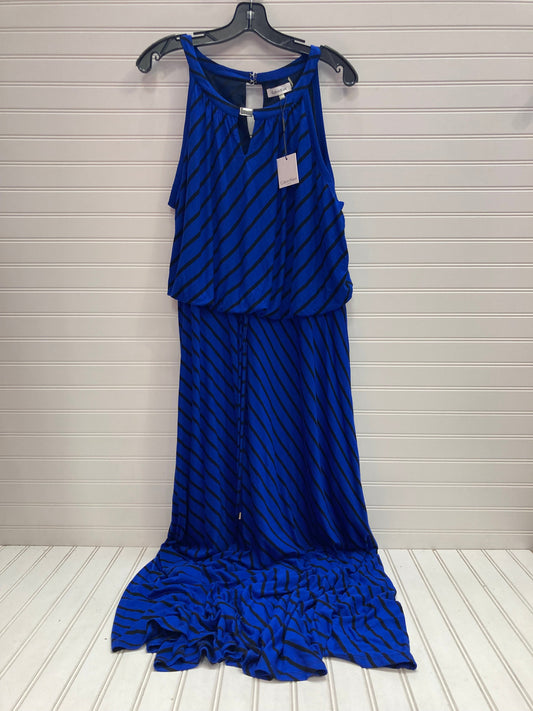 Black & Blue Dress Casual Maxi Calvin Klein, Size 1x