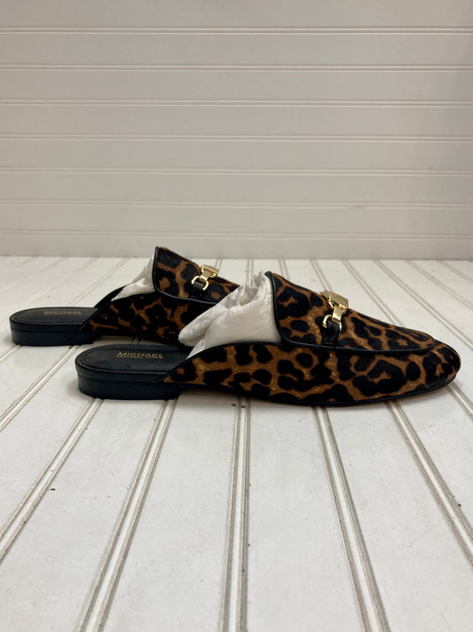 Animal Print Shoes Flats Michael By Michael Kors, Size 10