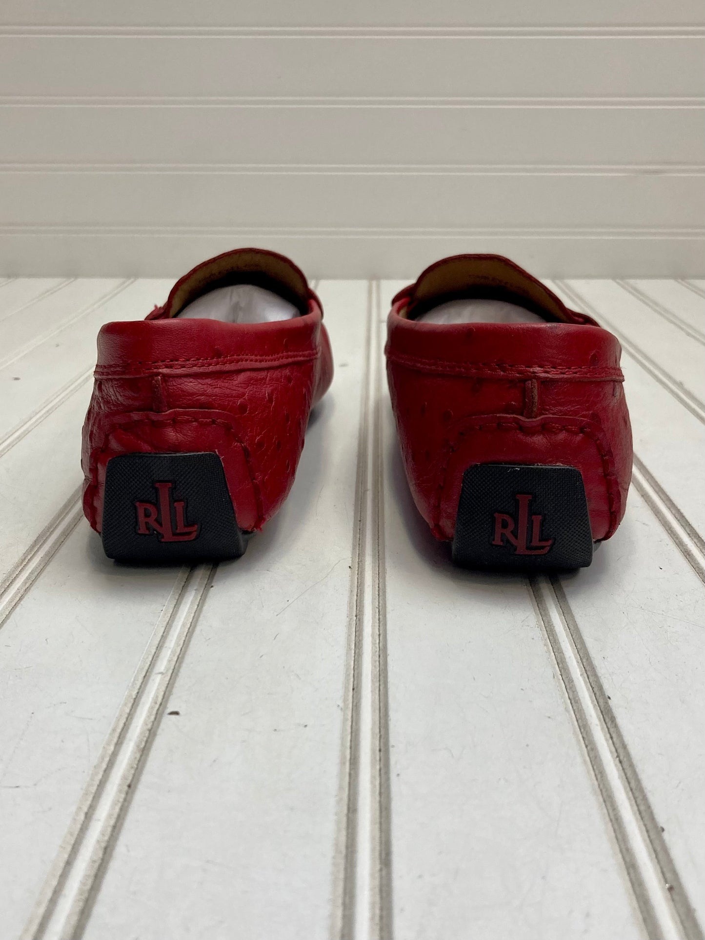 Red Shoes Flats Lauren By Ralph Lauren, Size 9