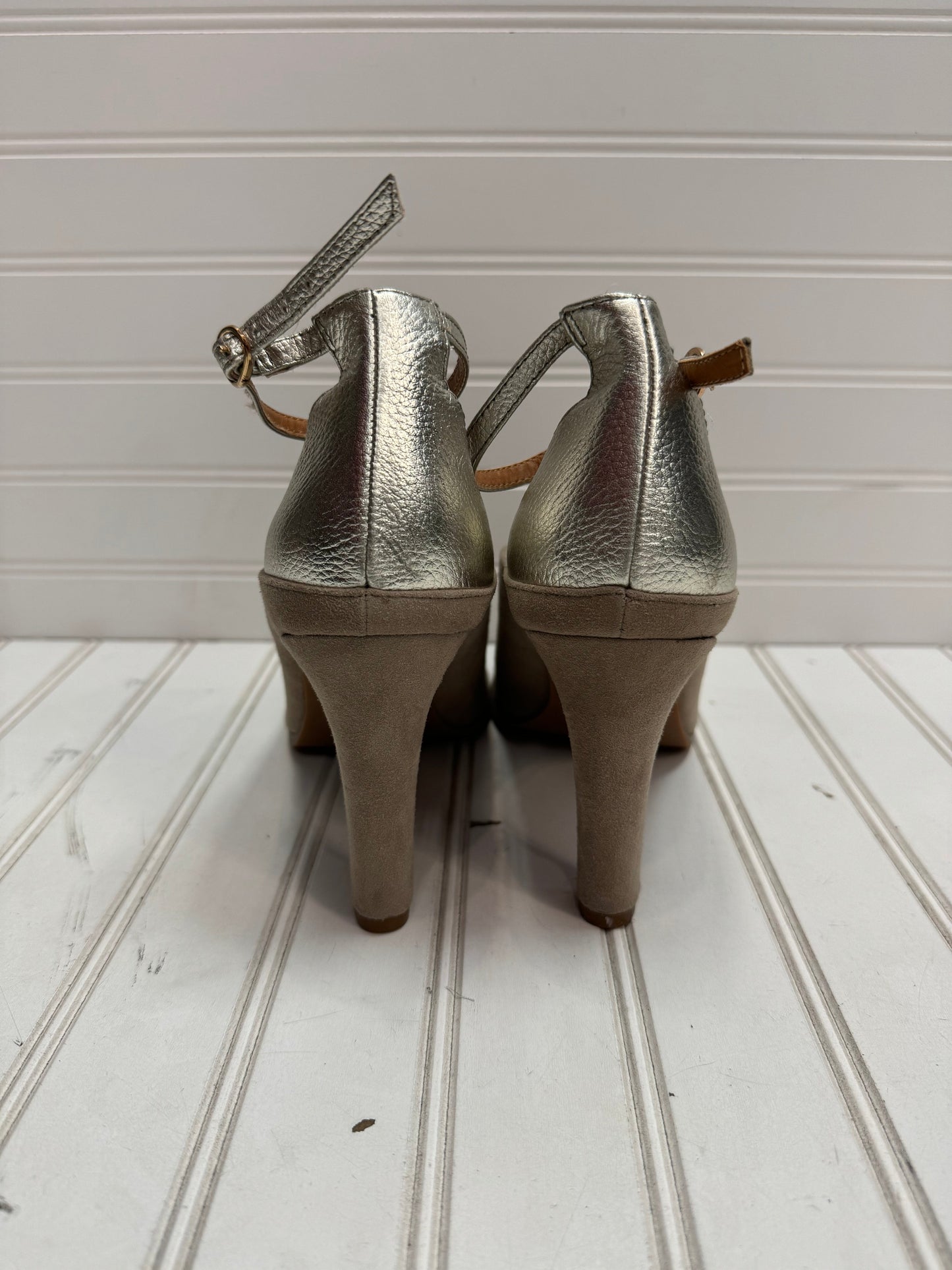 Shoes Heels Stiletto By Seychelles In Gold & Tan, Size: 10