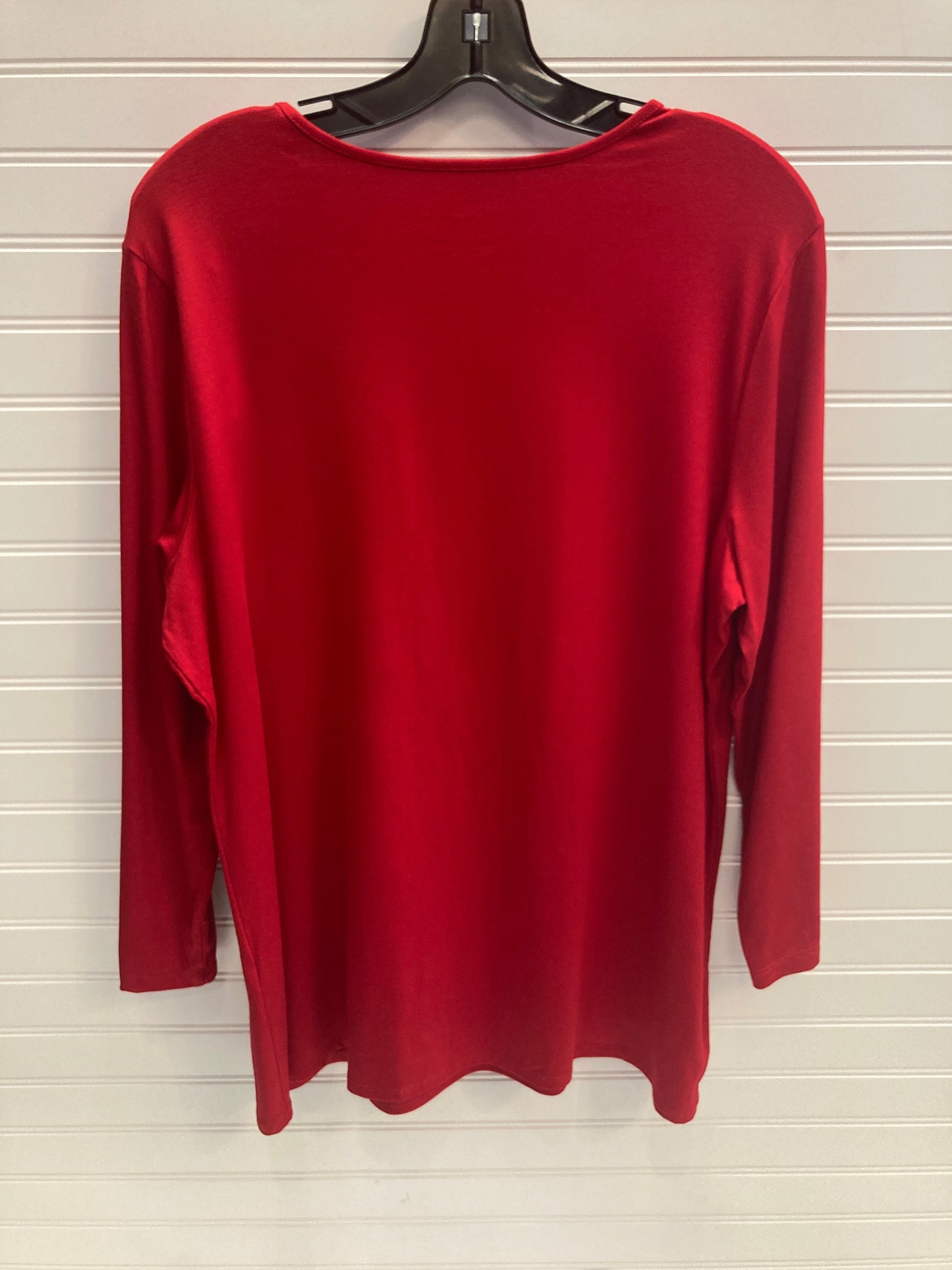 Top Long Sleeve By Chicos In Red, Size: Xl