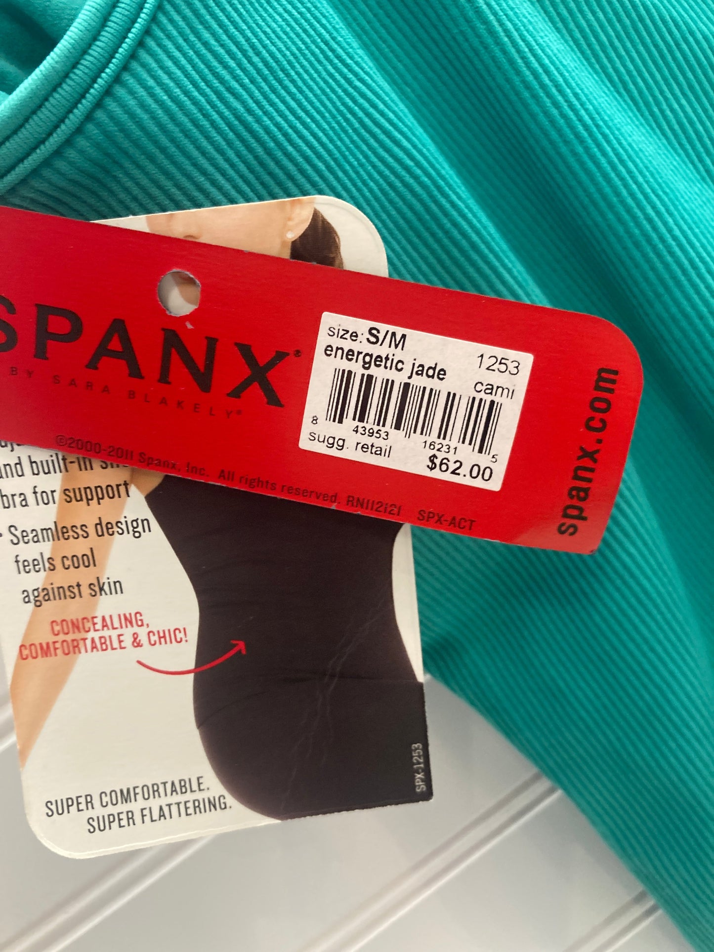 Tank Top By Spanx In Teal, Size: S