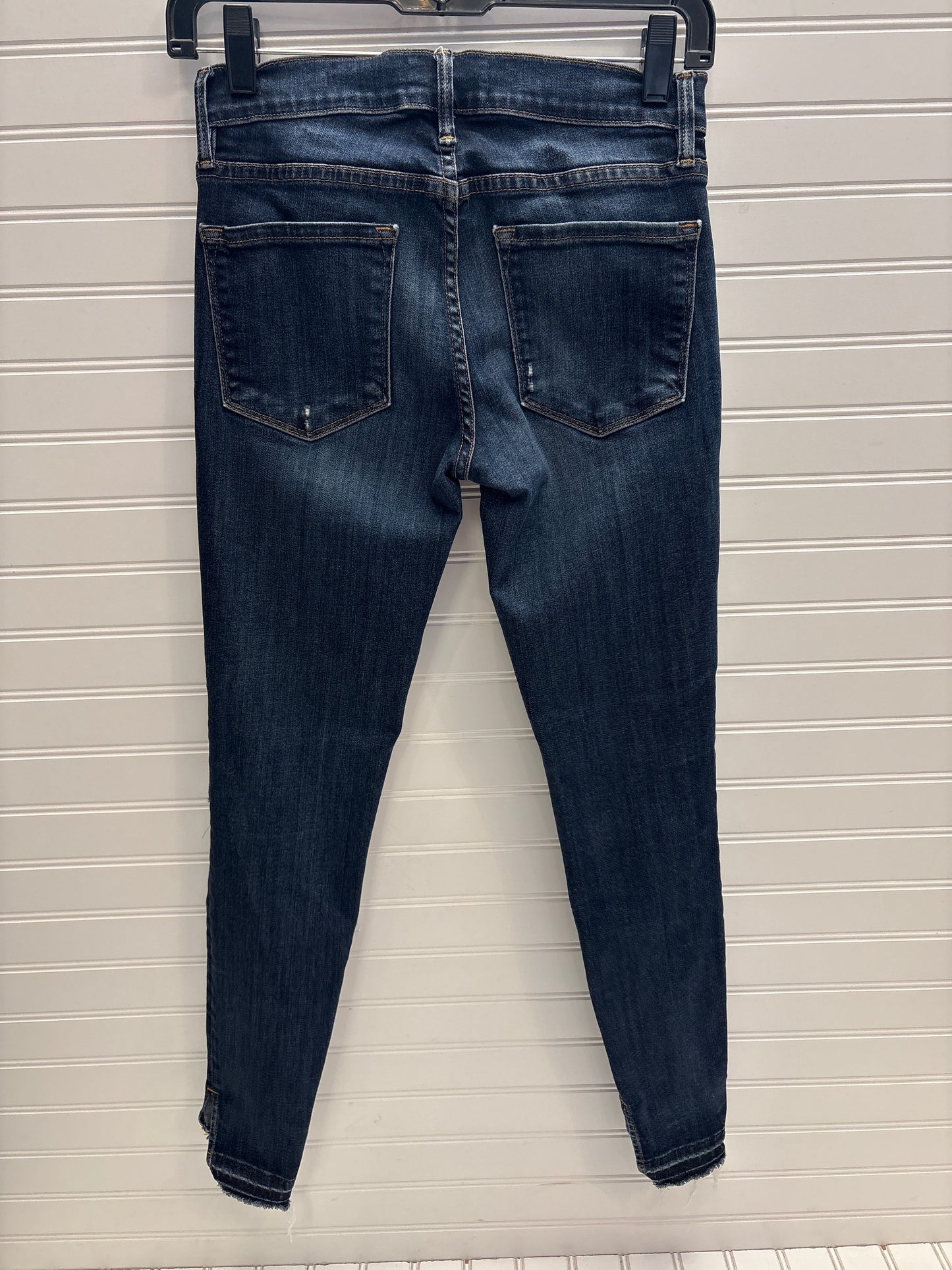 Jeans Skinny By Frame In Blue Denim, Size: 2