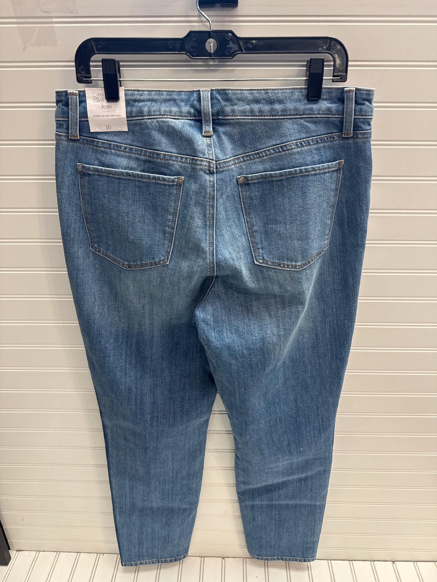 Jeans Skinny By Talbots In Blue Denim, Size: 10