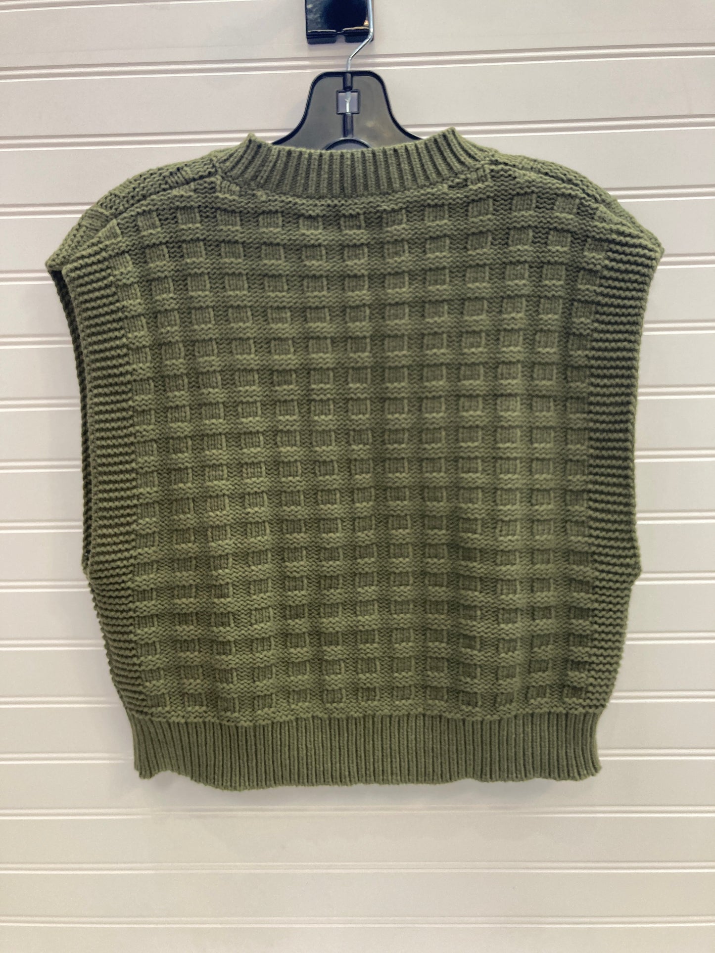 Vest Sweater By Madewell In Green, Size: L