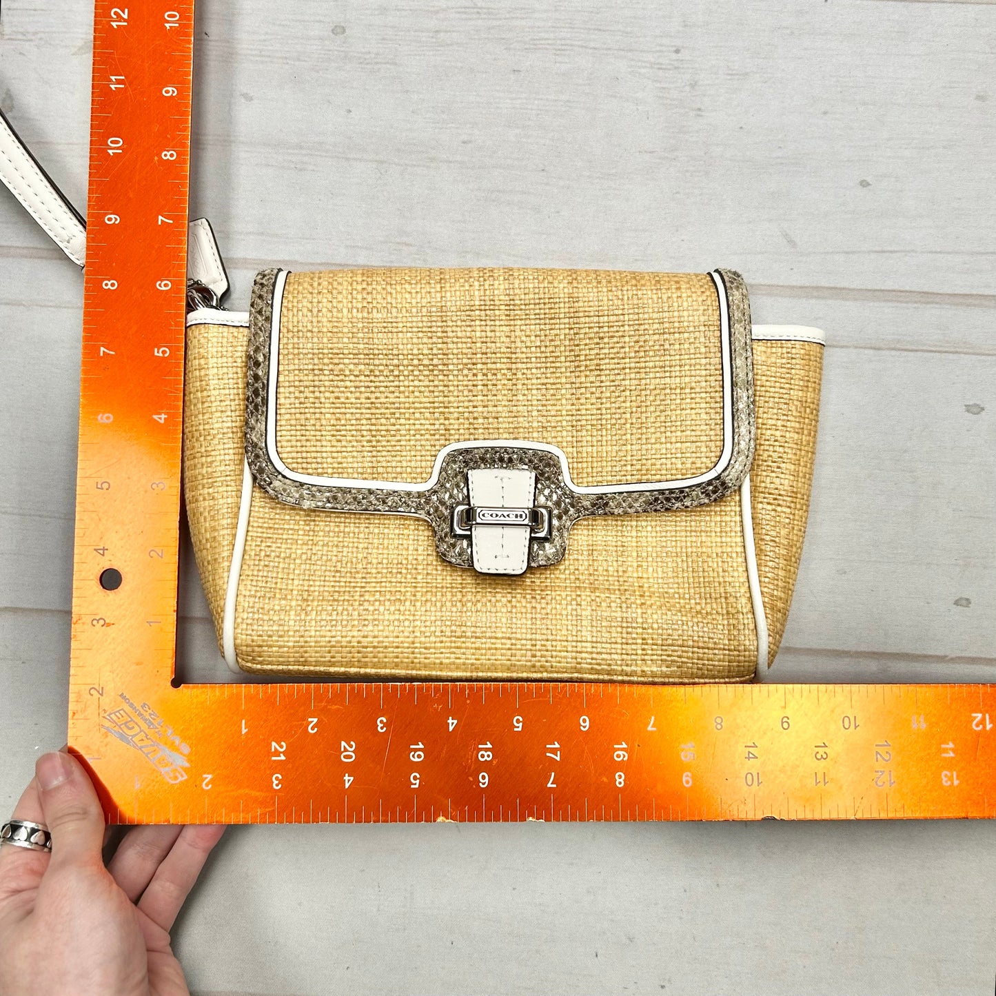 Wristlet Designer By Coach, Size: Medium