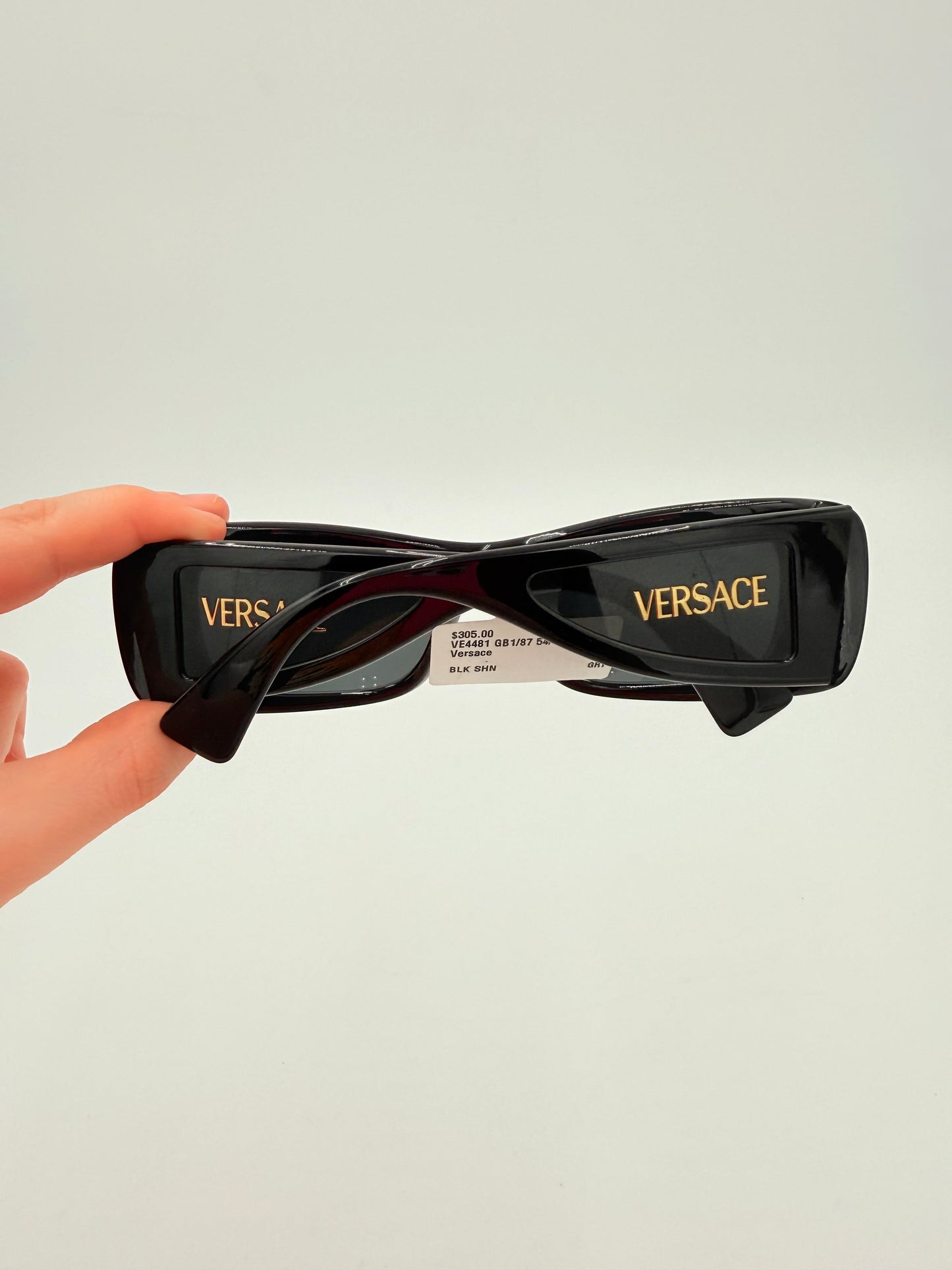Sunglasses Luxury Designer By Versace In Black