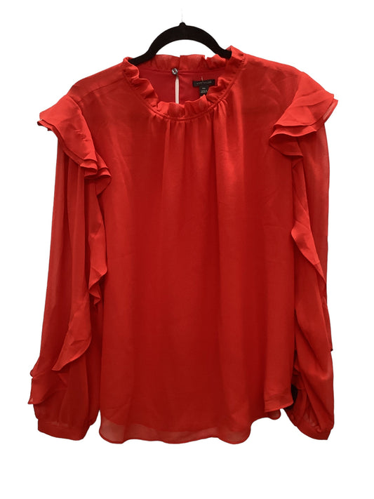 Red Top Long Sleeve Ann Taylor, Size Xxl