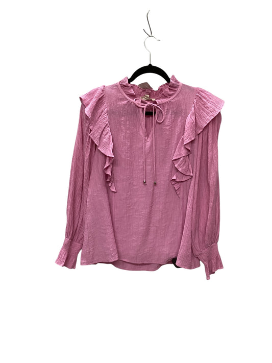 Top Long Sleeve By Entro In Purple, Size: S