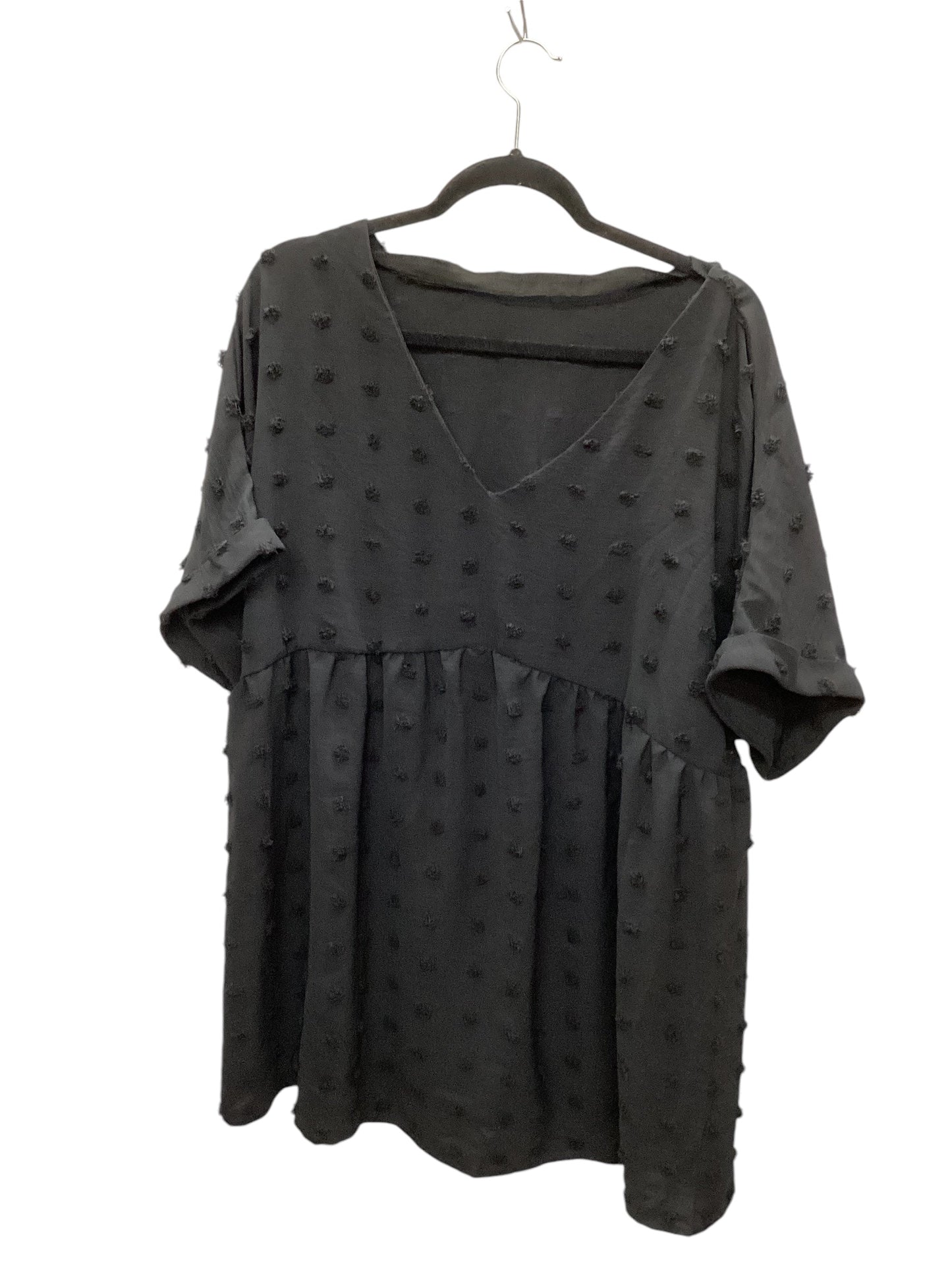 Top Short Sleeve By Clothes Mentor In Black, Size: 2x