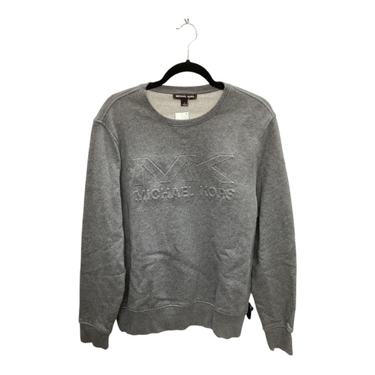 Sweatshirt Crewneck By Michael Kors In Grey, Size: L