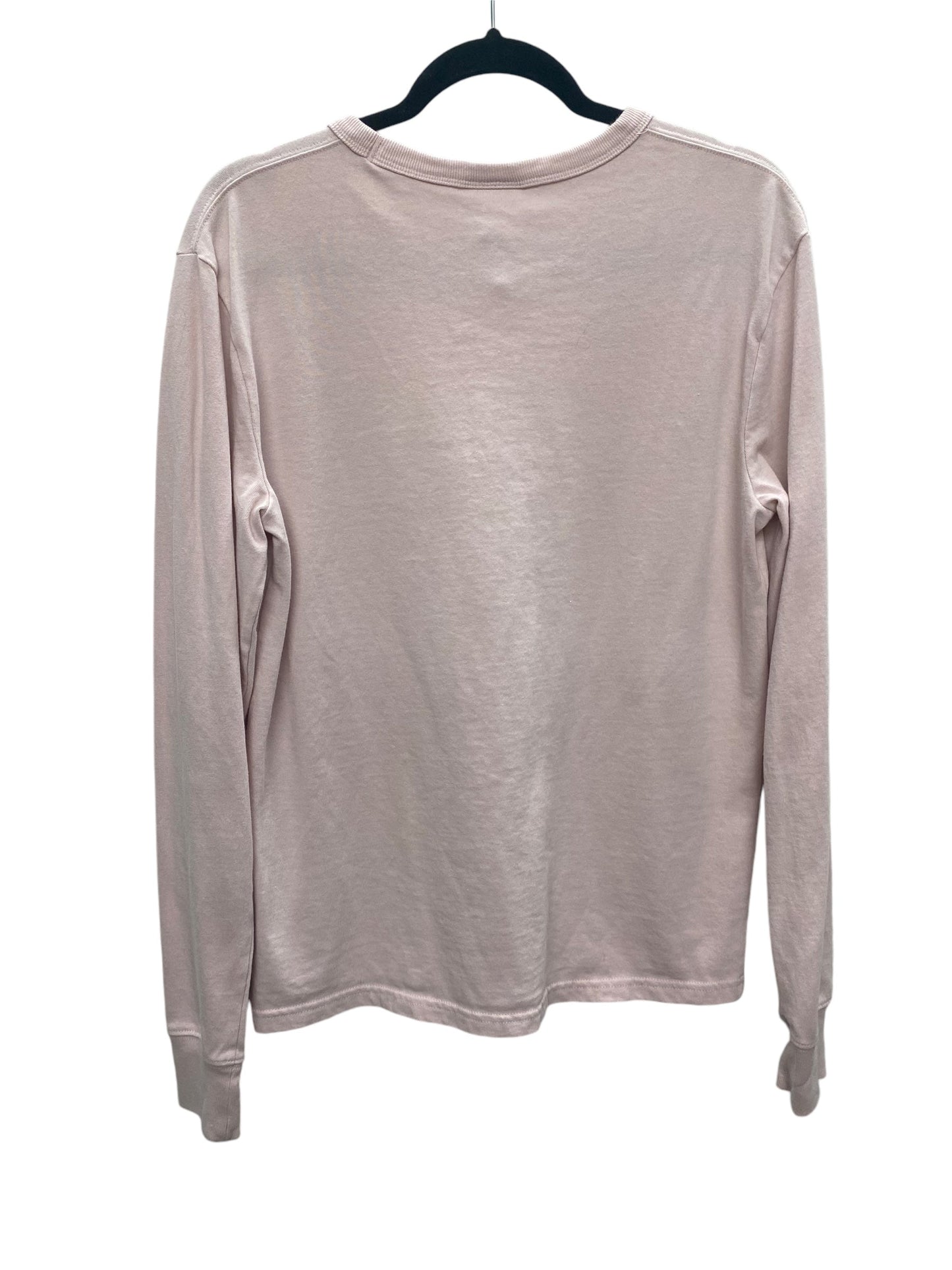 Top Long Sleeve Basic By Champion In Pink, Size: S