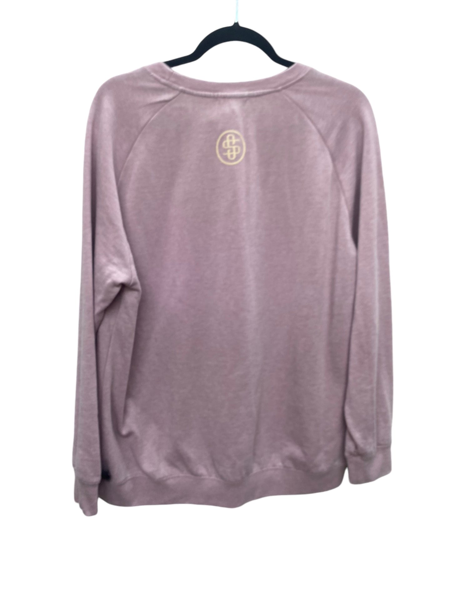 Sweatshirt Crewneck By Simply Southern In Purple, Size: L