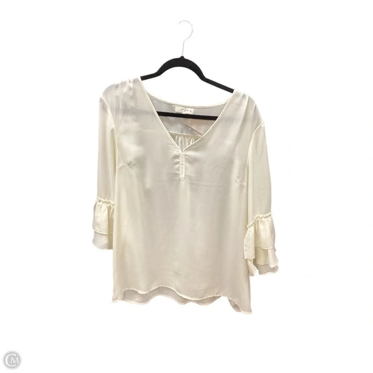 Top Short Sleeve By Umgee In Cream, Size: Xl