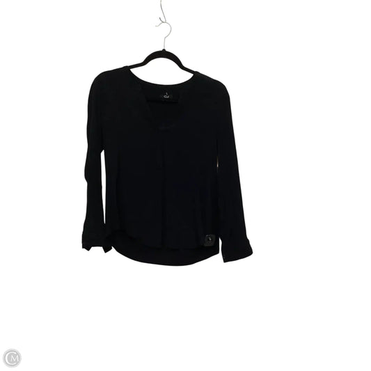 Designer Top Long Sleeve By Rails In Black, Size: S