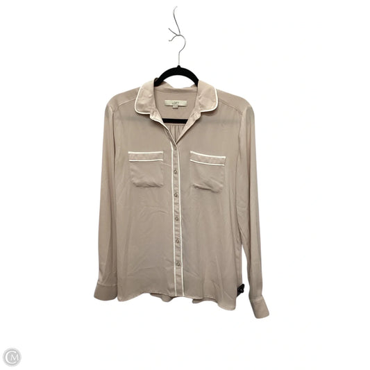 Top Long Sleeve By Loft In Pink, Size: S