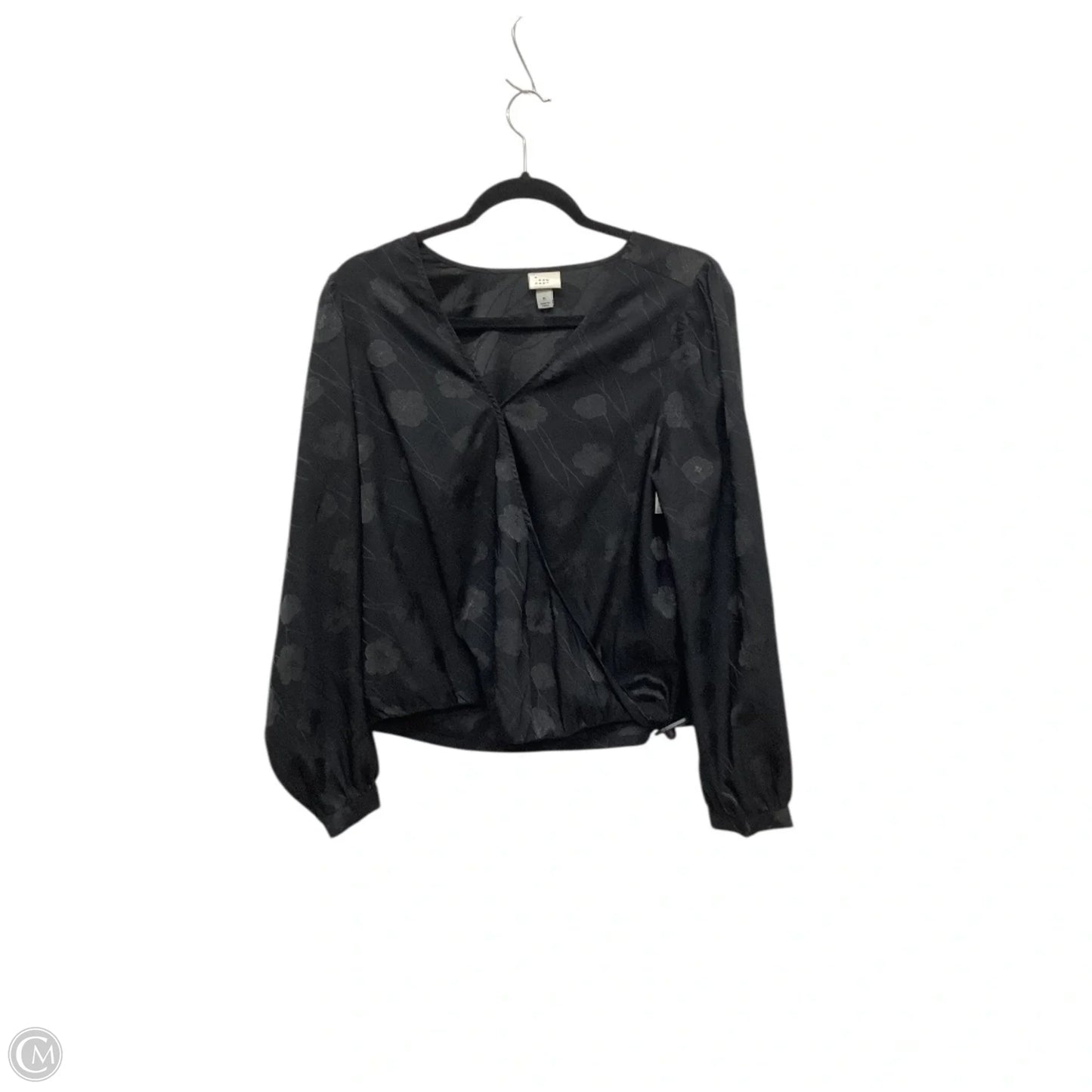 Top Long Sleeve By A New Day In Black, Size: M