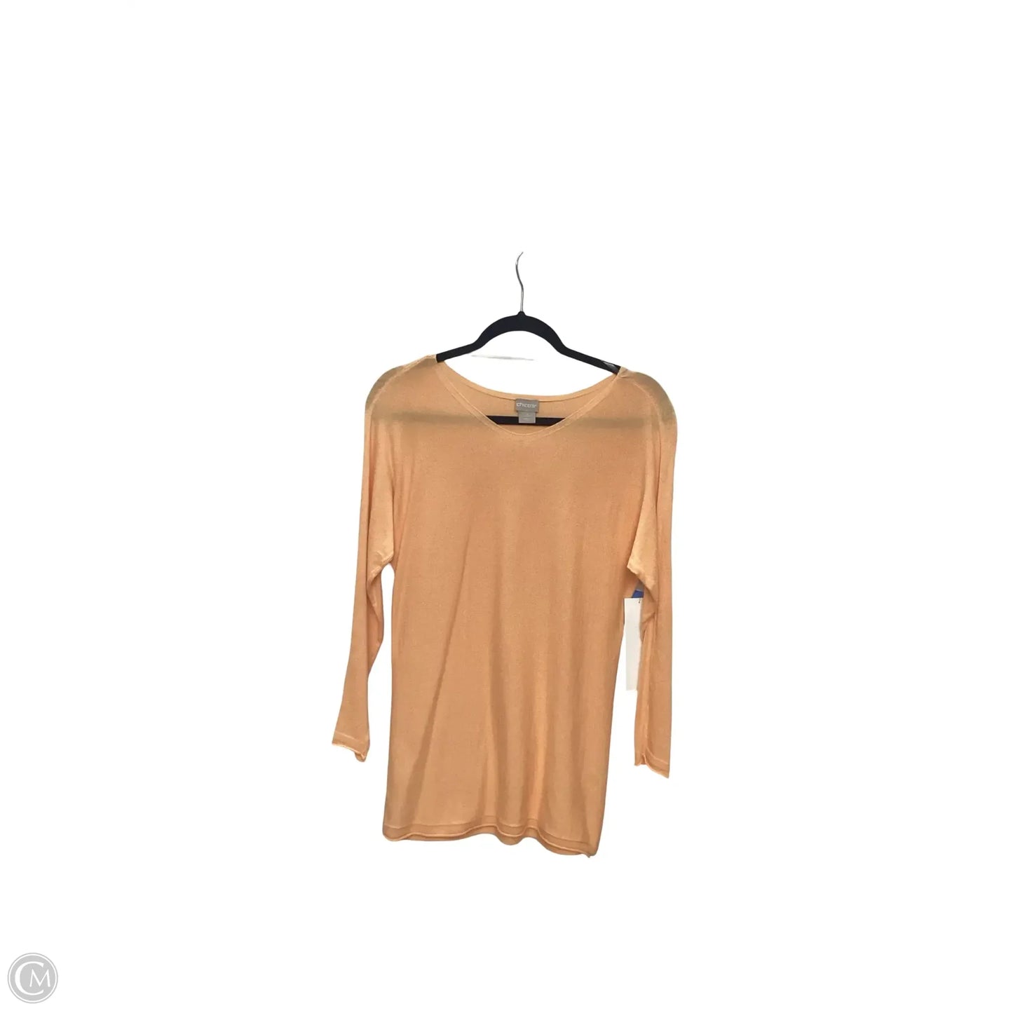 Top Long Sleeve By Chicos In Orange, Size: 0