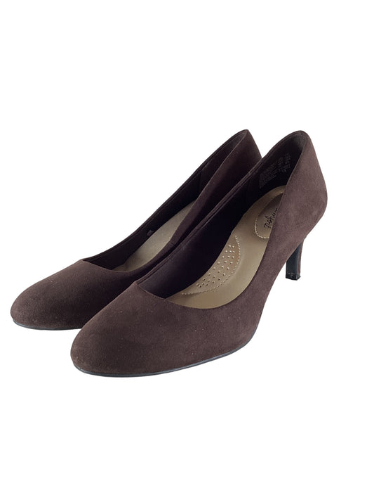 Brown Shoes Heels Stiletto Dexflex, Size 8.5