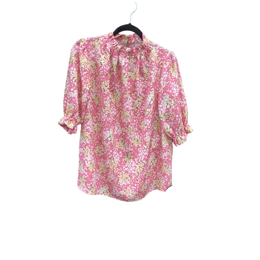 Pink Top Short Sleeve Clothes Mentor, Size M