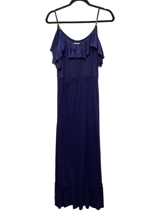 Navy Dress Casual Maxi Michael By Michael Kors, Size M