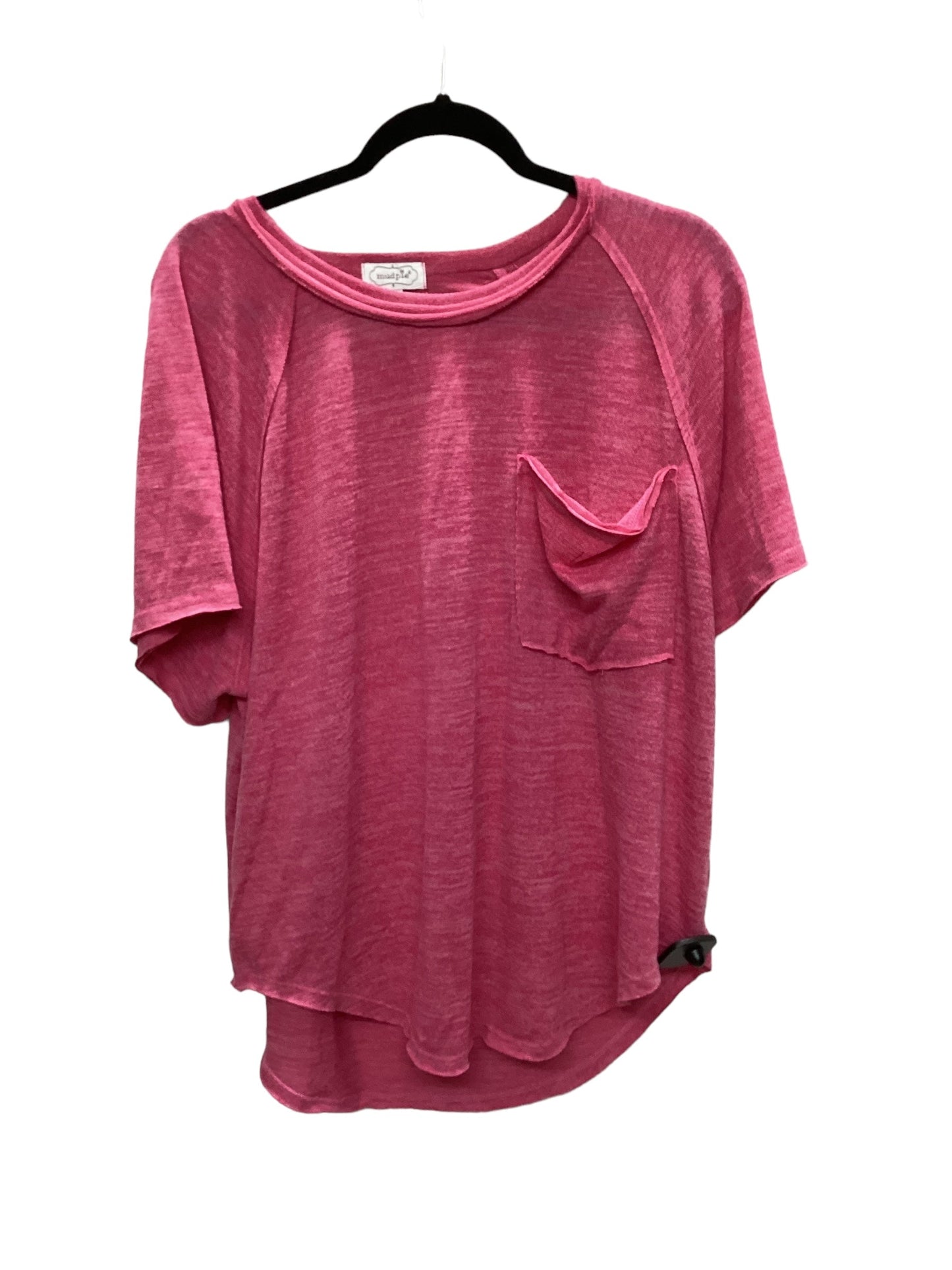 Pink Top Short Sleeve Mudpie, Size M